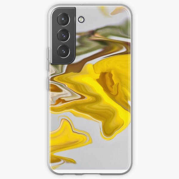 abstract yellow contrasts Samsung Galaxy Soft Case