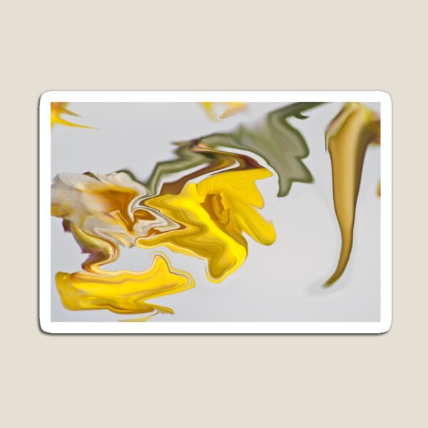 abstract yellow contrasts Magnet