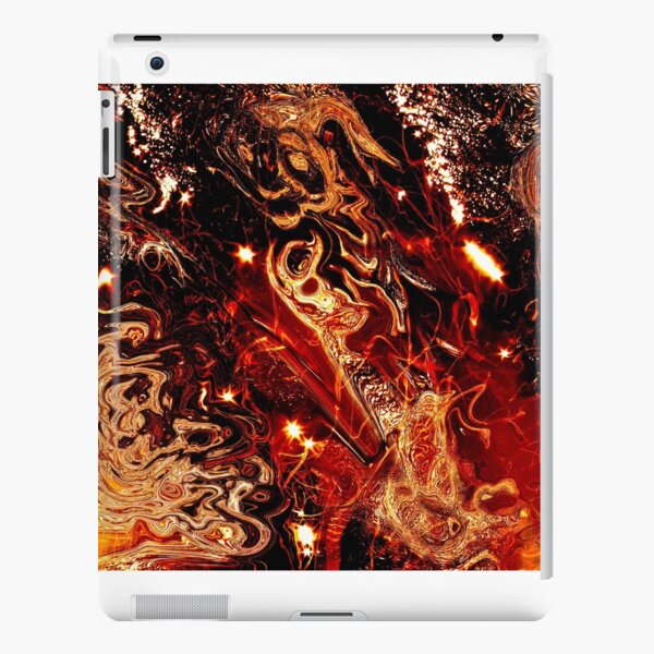 abstract fire lights iPad Snap Case