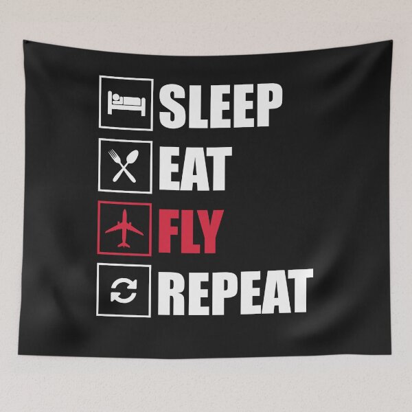 Item preview, Sleep Eat Fly Repeat designed and sold by dtino.