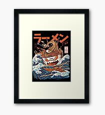 Lámina enmarcada El Gran Ramen de Kanagawa