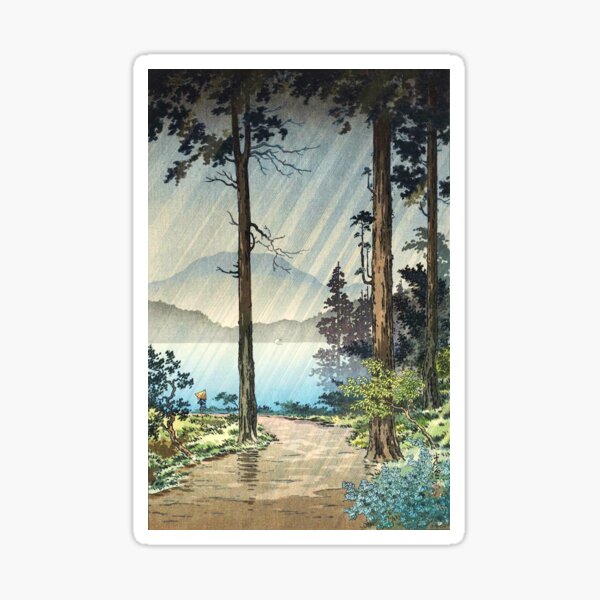 Item preview, Tsuchiya Koitsu - Morning Rain at Hakone designed and sold by ArtExpression.