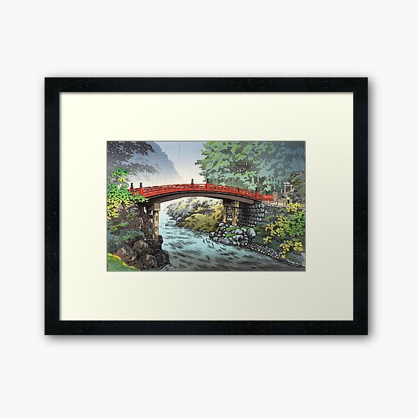 Tsuchiya Koitsu - Shinkyo Sacred Bridge, Nikko Framed Art Print