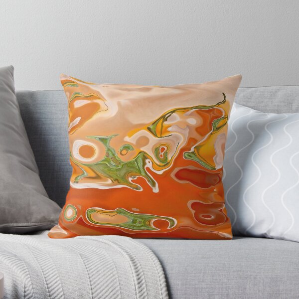 gleaming colors and contrasts Throw Pillow
