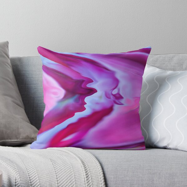 crystal reflections Throw Pillow