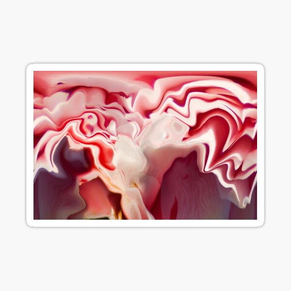 white and pink shades Sticker