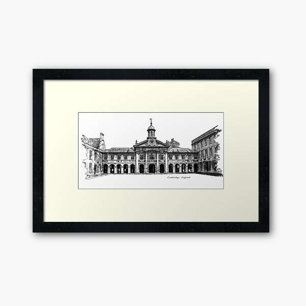 Emmanuel College in Cambridge, England Framed Art Print