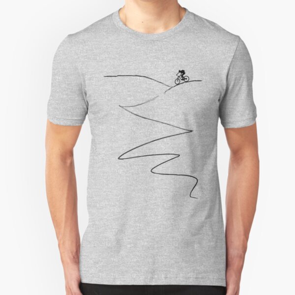 mtb mountain bike cycling bicycle cyclist gift Slim Fit T-Shirt