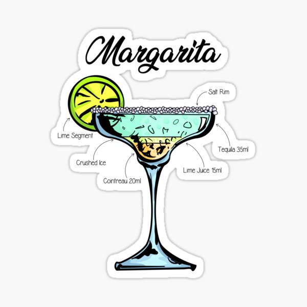 Item preview, Margarita Cocktail Recipe designed and sold by HuckleberryArts.