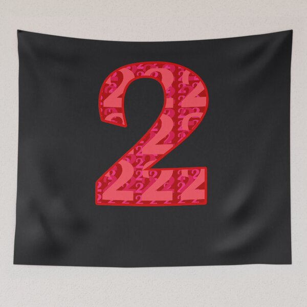 Item preview, Pink Number #2 Art, Girls 2nd BDay Party 2 Years Old Gift designed and sold by melsens.