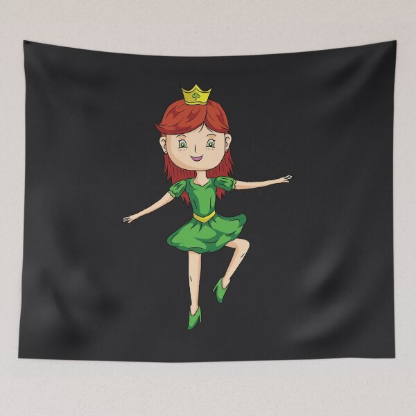 Item preview, Dancing Irish Princess St Patricks Day Gift For Girls Art designed and sold by melsens.