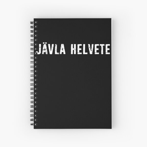 swedish-curse-word-t-shirt-javla-helvete-viking-swear-spiral-notebook