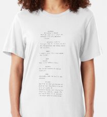 The Social Network- screenplay scene Slim Fit T-Shirt