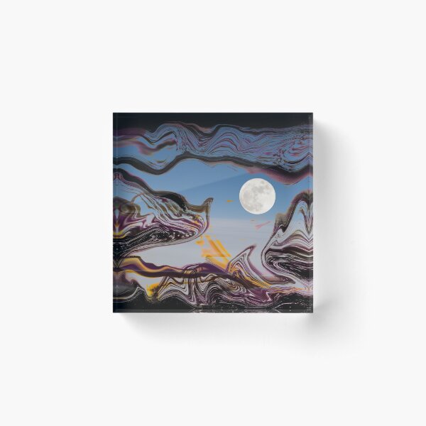 darkness dissolution Acrylic Block