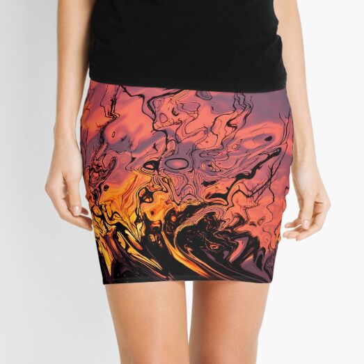 fire in the sky Mini Skirt