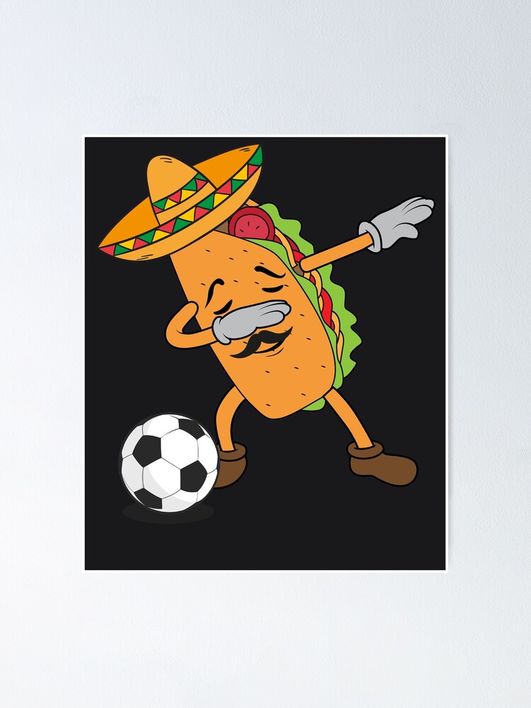 Soccer And Tacos Funny Taco Distressed T-Shirt Taco Gift
