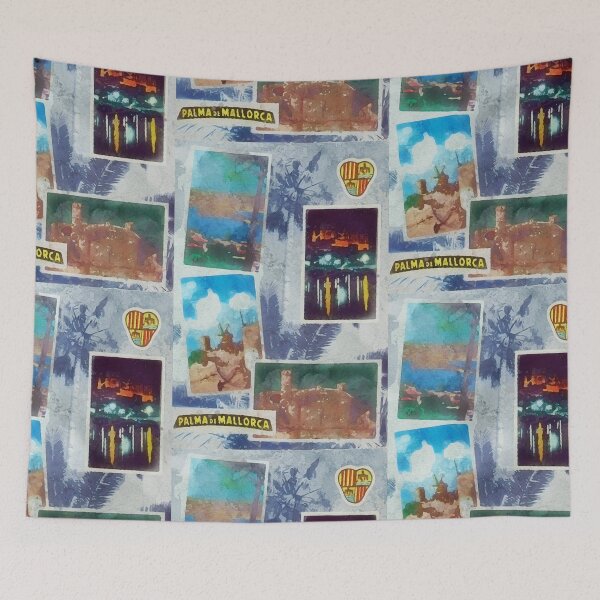 Item preview, Palma de Mallorca vintage watercolor designed and sold by anebius.