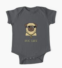 Mops Leben Baby Body Kurzarm
