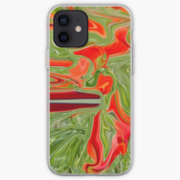 green and red color iPhone Soft Case