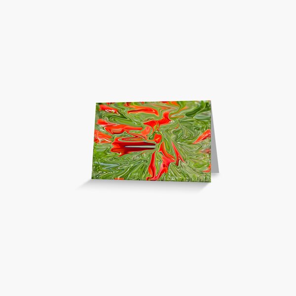 green and red color Greeting Card