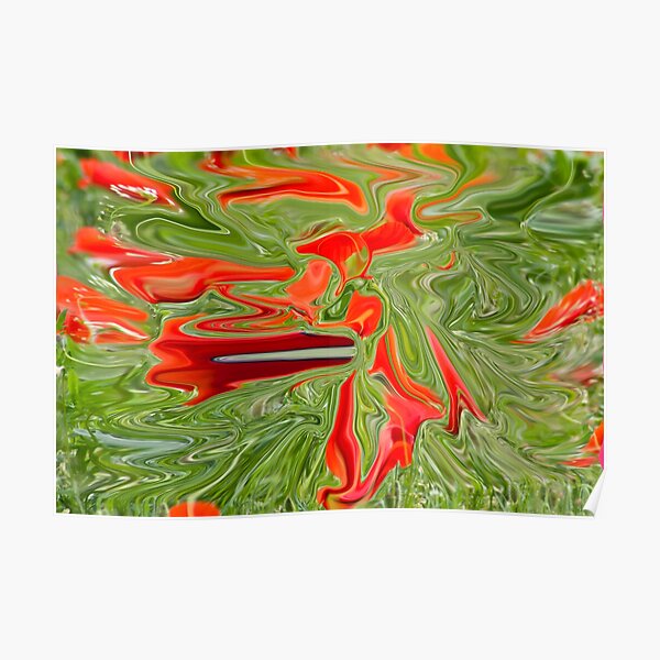 green and red color Poster