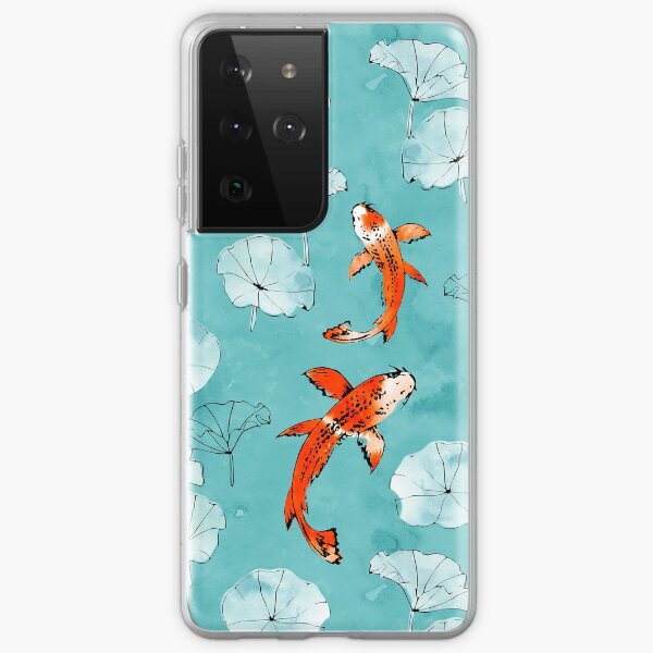 Aperçu de l'œuvre Koi nénuphar turquoise créée et vendue par adenaJ.