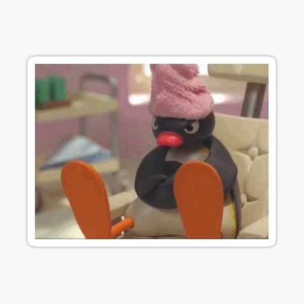 Vista previa del artículo con la obra «foto de reacción pingu», diseñado y vendido por sineadbarnes20.