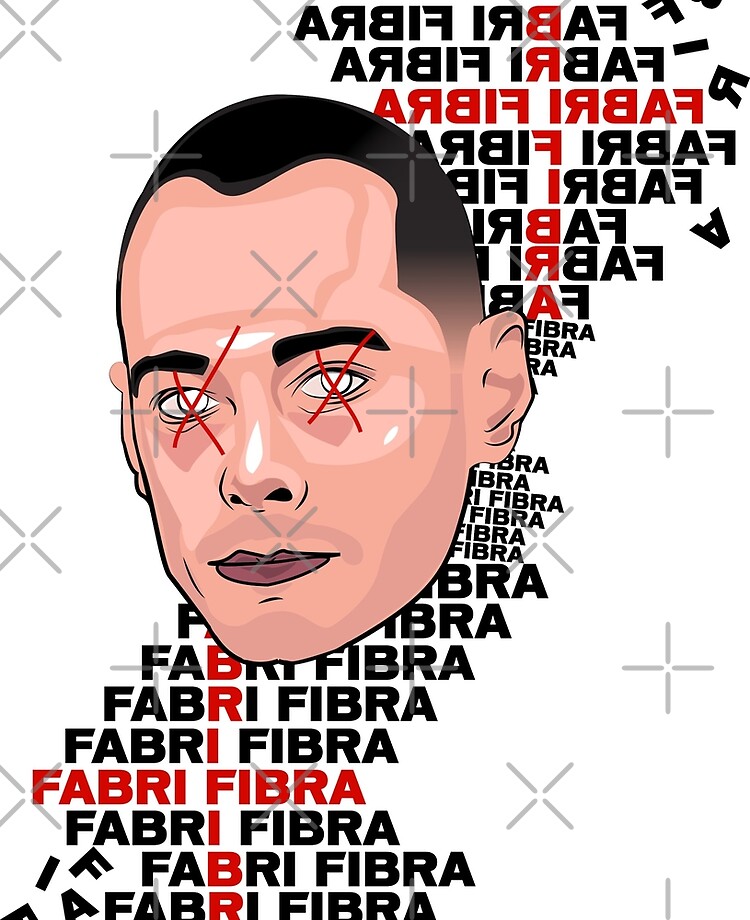 Fabri Fibra art rap pop italy italia words parole fibra music musica love  odio ritratto - Fabri Fibra - Posters and Art Prints