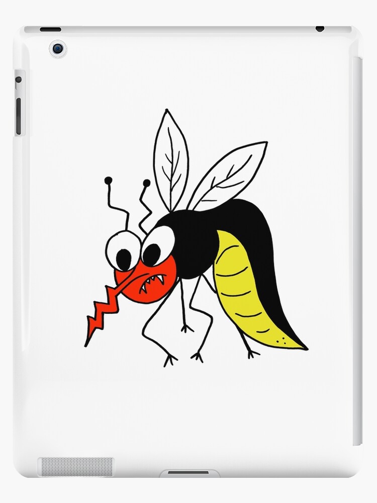 Drawn in cartoon style Funny angry mosquito Drawn in cartoon style Funny angry mosquito