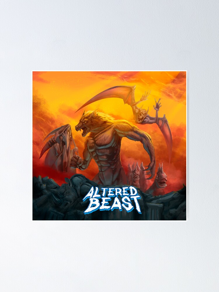 "Altered Beast poster remaster" Poster for Sale by Kidleo | Redbubble