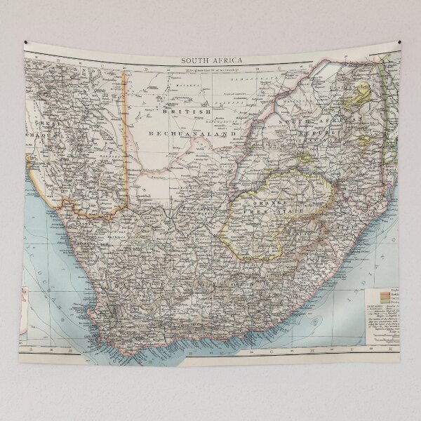Item preview, Vintage Map of South Africa (1900) designed and sold by BravuraMedia.