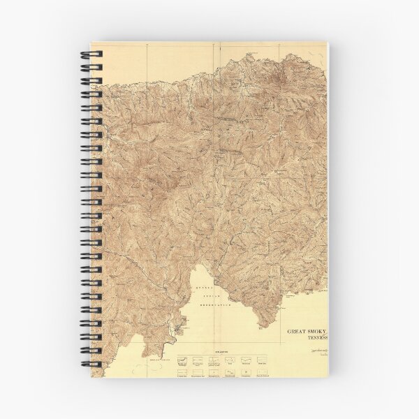 Item preview, Vintage Great Smoky Mountains National Park Map (1936) designed and sold by BravuraMedia.