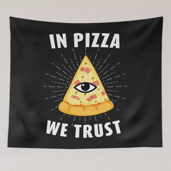 Item preview, In pizza we trust designed and sold by dtino.