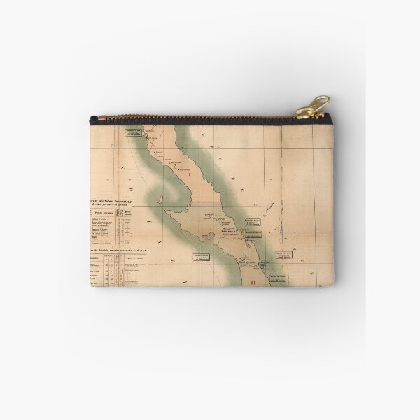 Item preview, Vintage Baja California Postal Map (1904) designed and sold by BravuraMedia.
