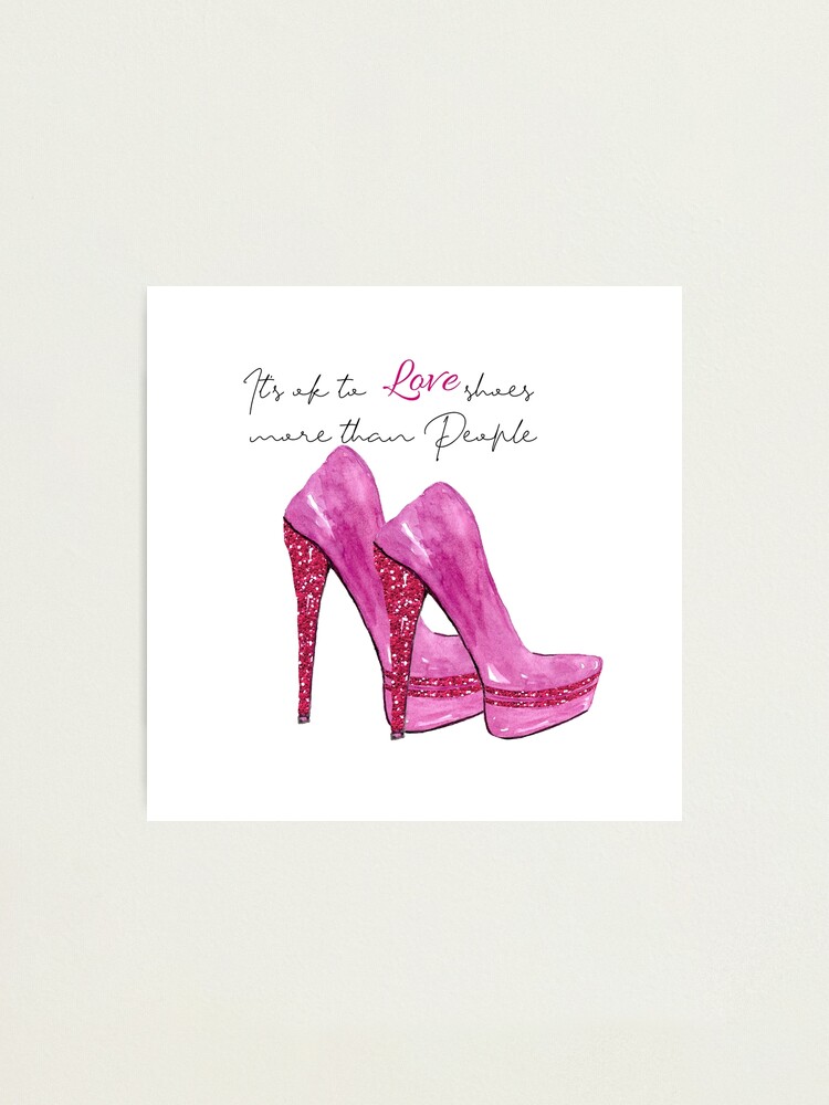 pink love for shoes