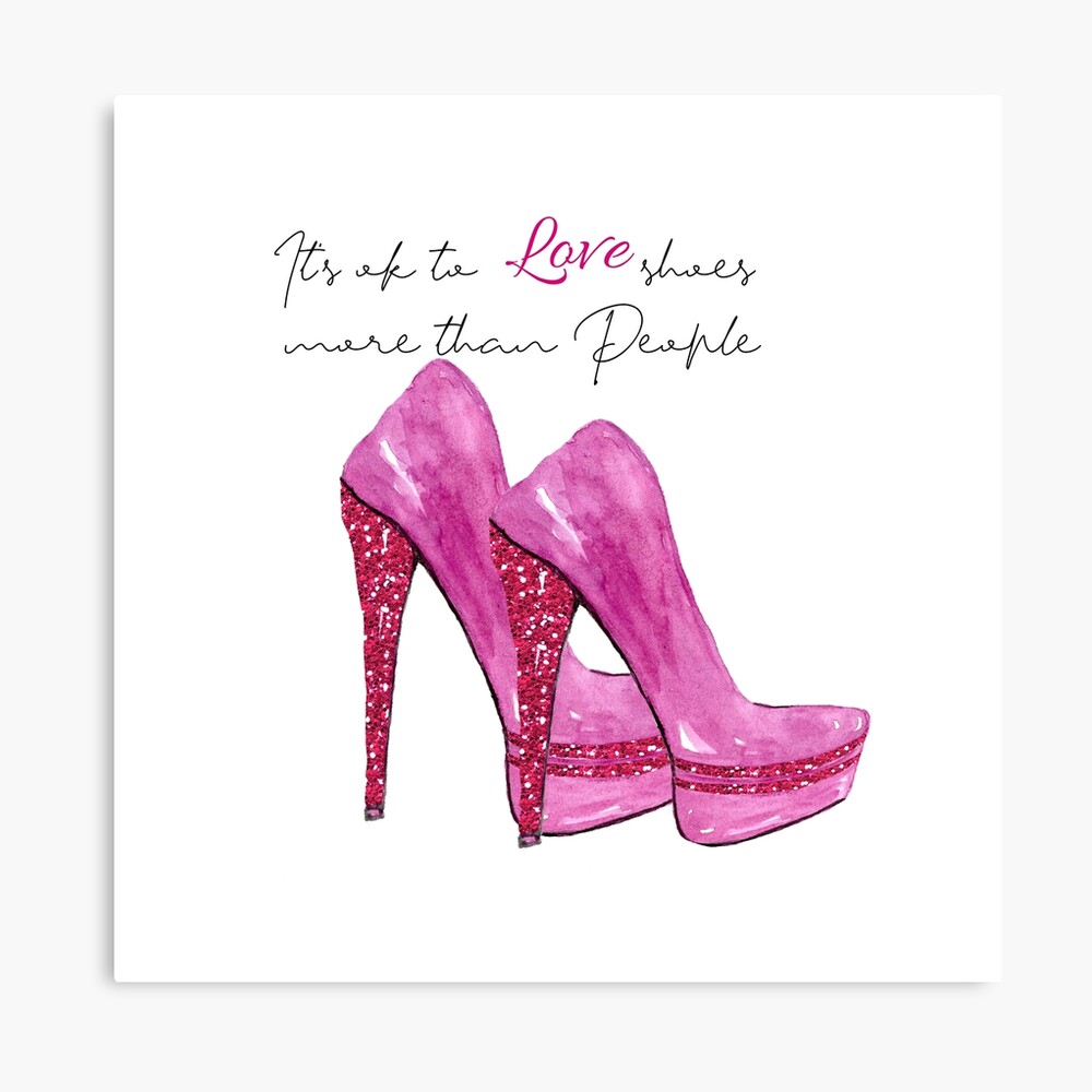 pink love for shoes