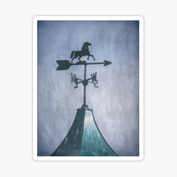 Running Free Weather Vane Sticker