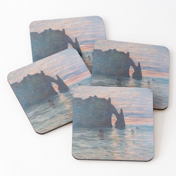 Item preview, Claude Monet - Etretat, Cliff of d'Aval, Sunset designed and sold by ArtExpression.
