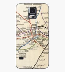 Vintage Map of The London Underground (1923) Case/Skin for Samsung Galaxy