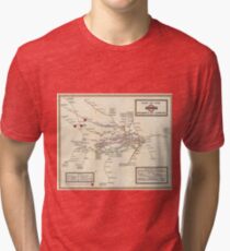 Vintage Map of The London Underground (1923) Tri-blend T-Shirt
