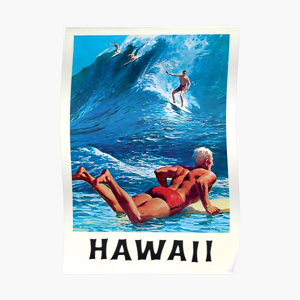 Old Hawaii Tourism Poster Poster