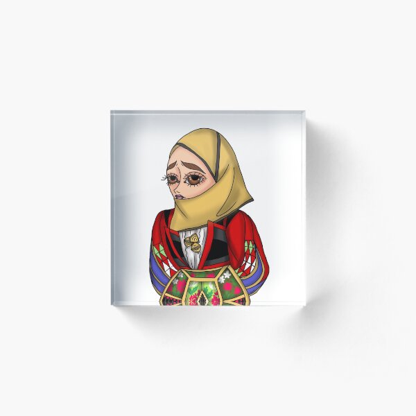 Abito tradizionale di Orgosolo - Traditional Sardinian dress Acrylic Block
