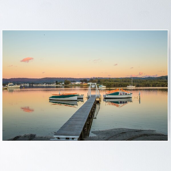 Item preview, Davistown boats at sunset designed and sold by Bruce Reardon.