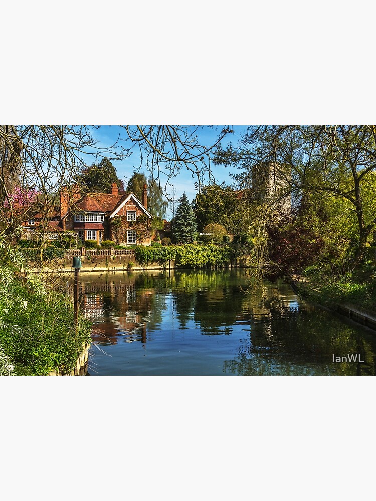 "A Backwater At Goring on Thames" Canvas Print for Sale by IanWL