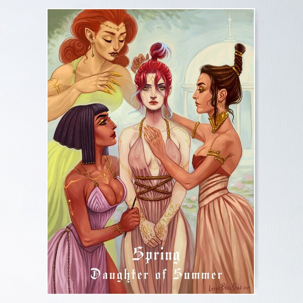 Item preview, Spring: Daughter of Summer designed and sold by BlackBirdInk.
