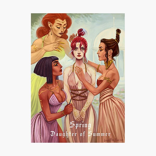 Item preview, Spring: Daughter of Summer designed and sold by BlackBirdInk.