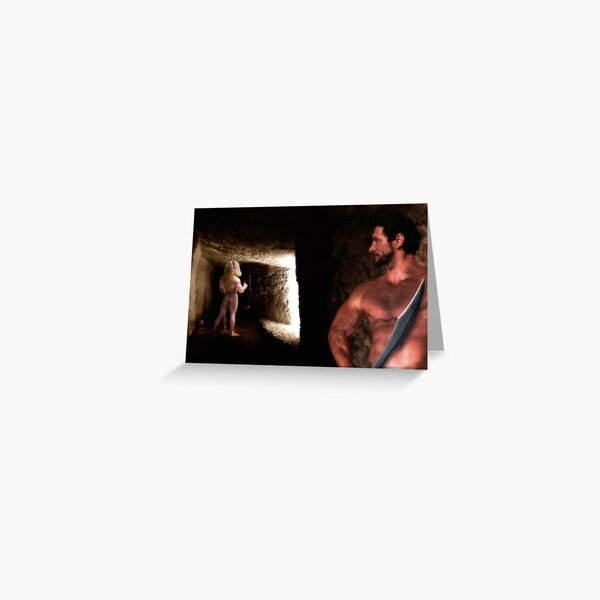 The Beast Within - Theseus and the Minotaur Greeting Card