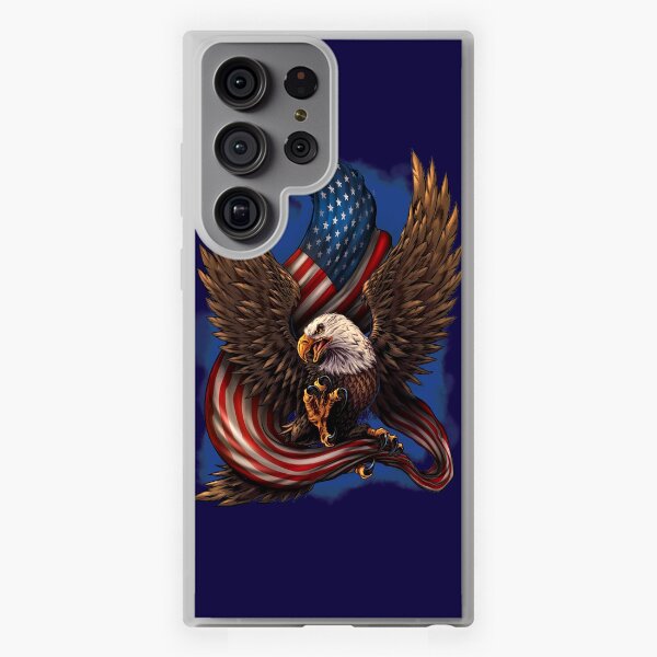 Aperçu de l'œuvre Aigle américain et drapeau créée et vendue par Brian Allen.
