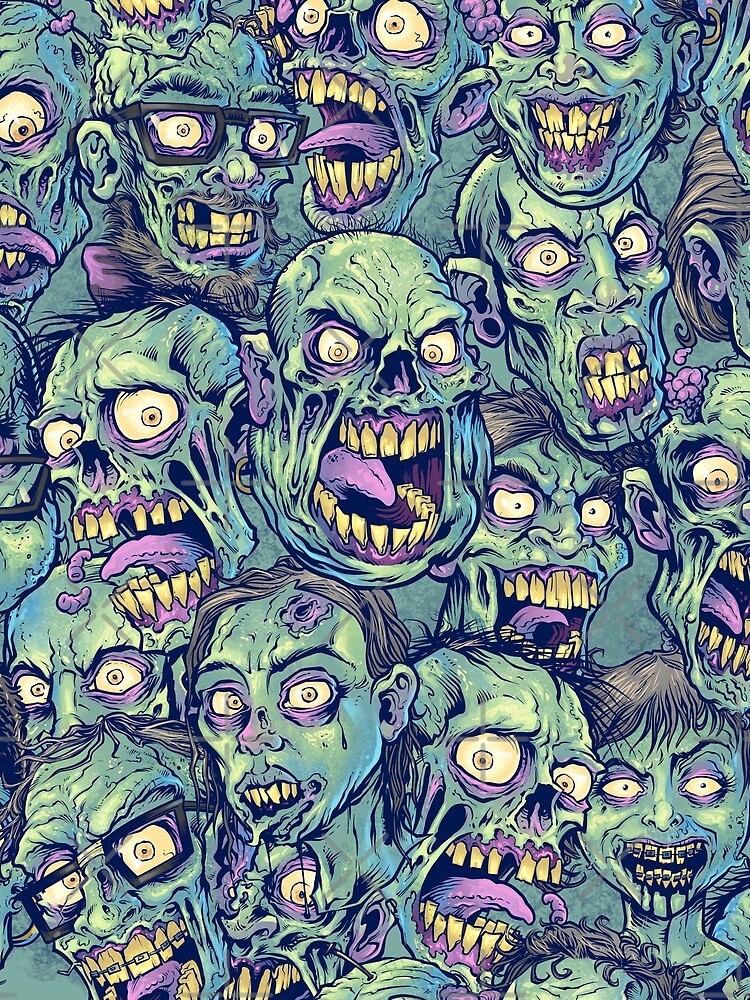 Zombie Repeatable Pattern by flylanddesigns