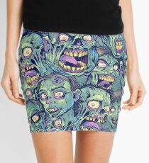 Zombie Repeatable Pattern Mini Skirt